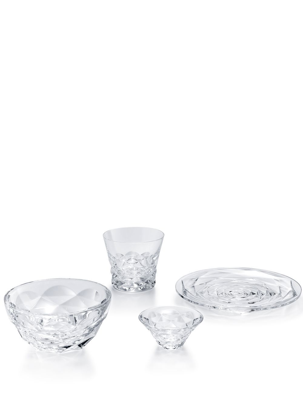 Baccarat Swing Continental 水晶套装 - 白色