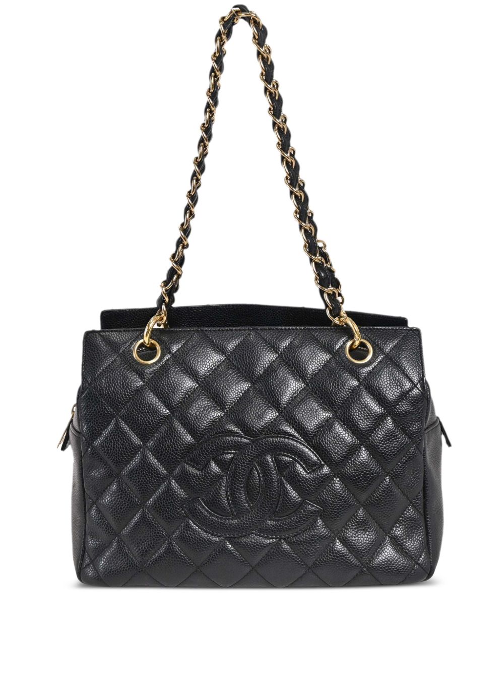 CHANEL Pre-Owned Petite Timeless 手提包（2003年典藏款） - 黑色