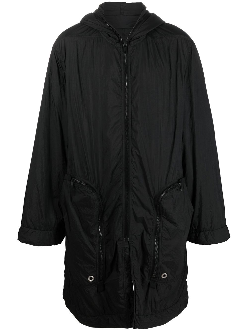 Rick Owens DRKSHDW 连帽绗缝外套 - 黑色