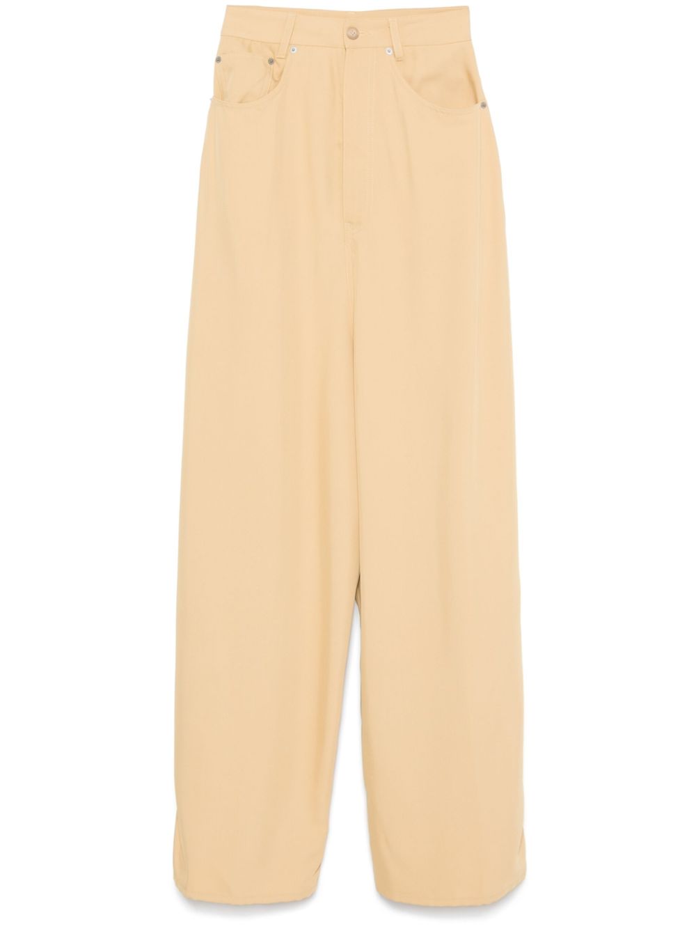 MM6 Maison Margiela 斜纹布长裤 - 褐色