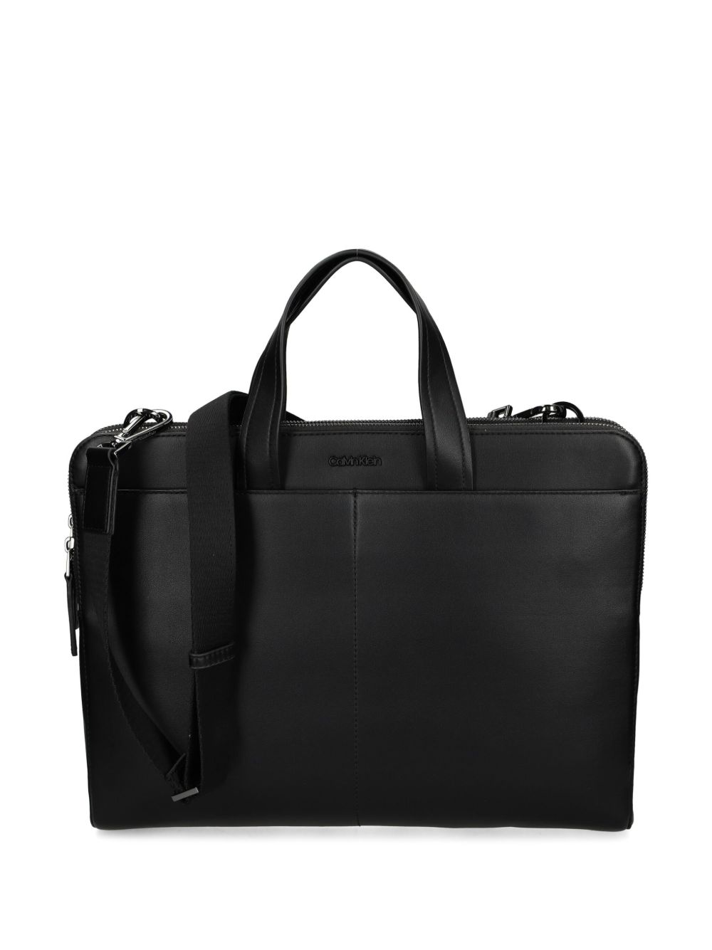 Calvin Klein logo公文包 - 黑色