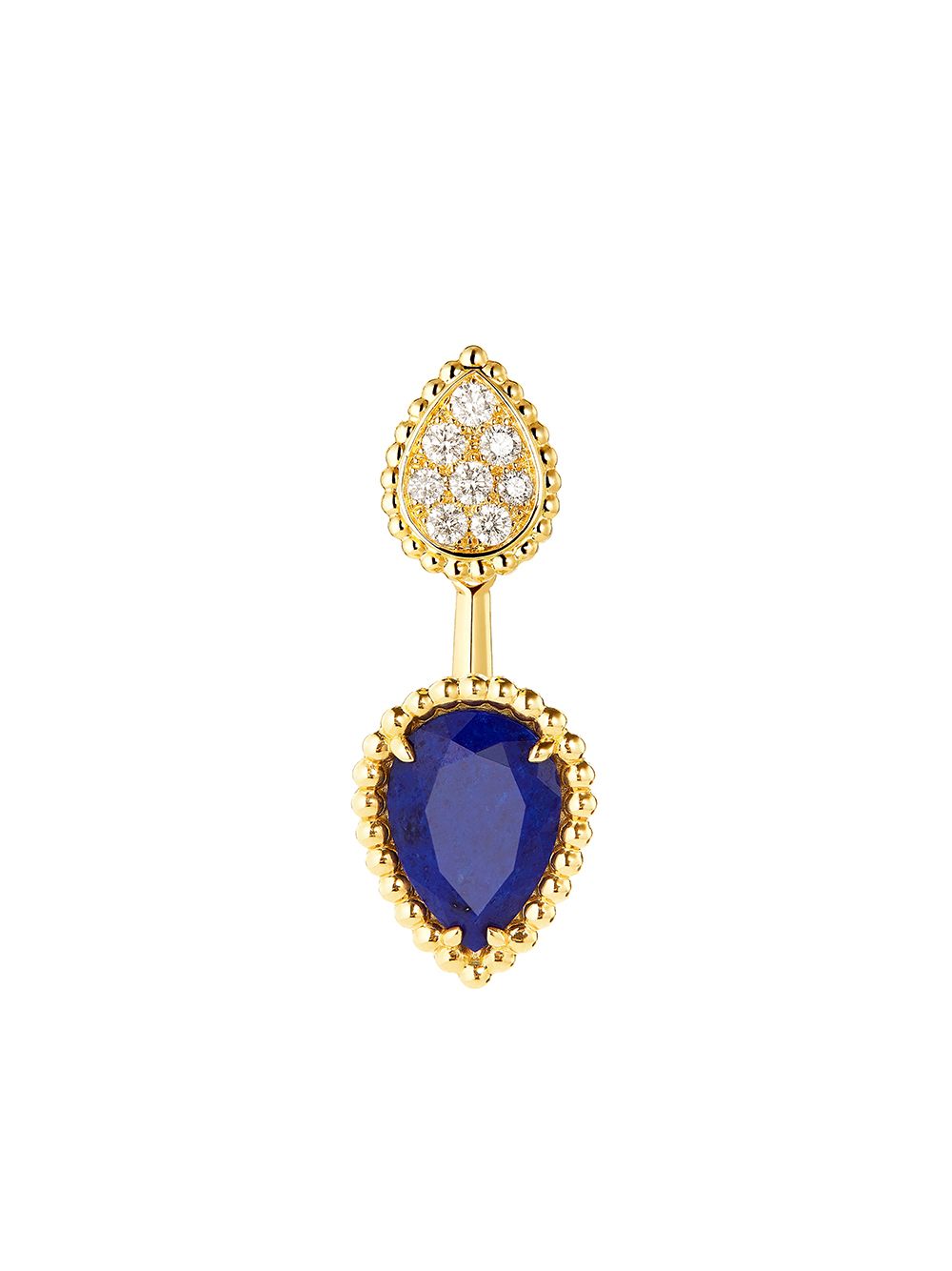 Boucheron Serpent Boheme 18K黄金钻石耳环 - 金色