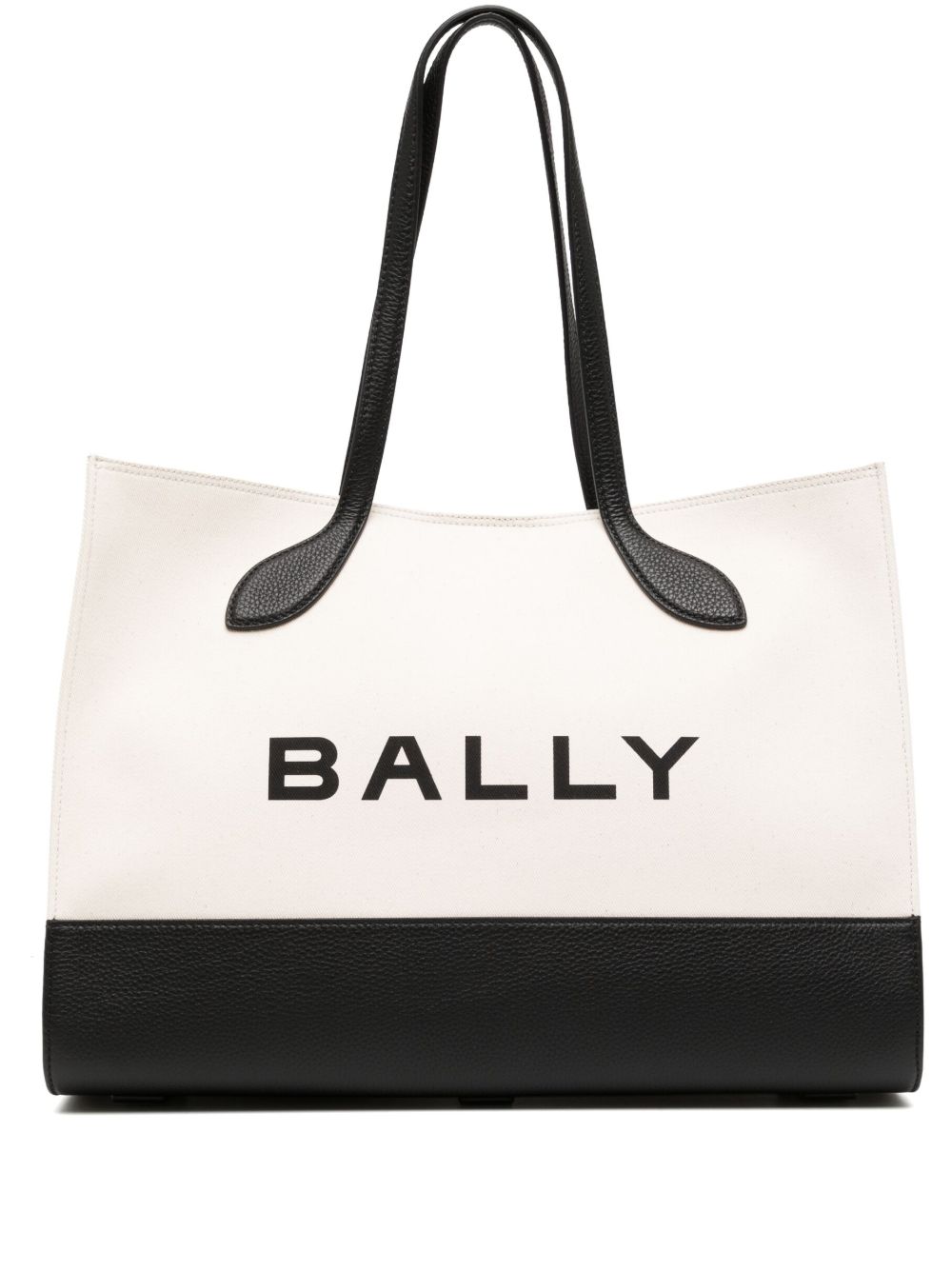 Bally Bar logo印花托特包 - 白色