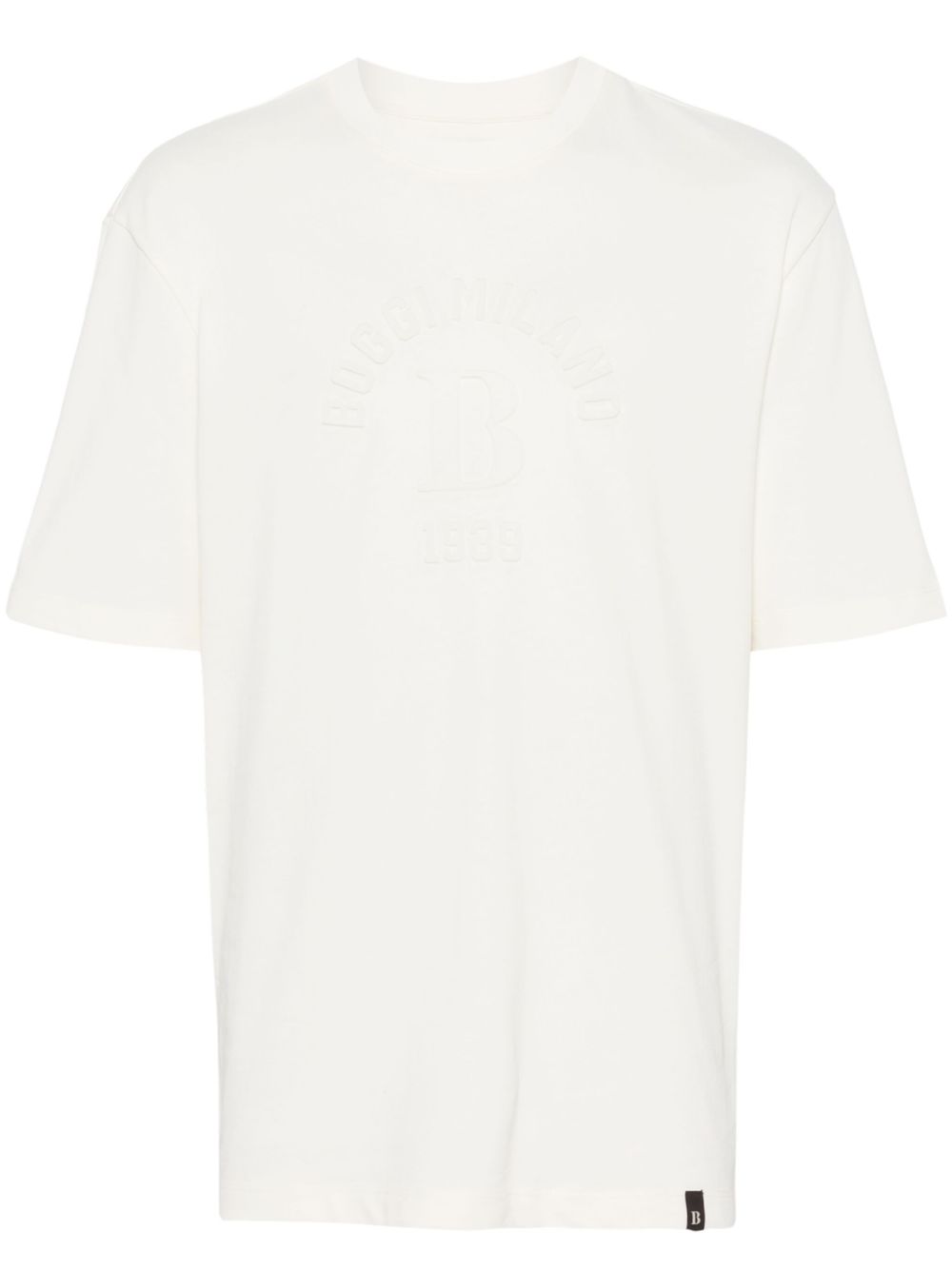 Boggi Milano logo压纹T恤 - 白色