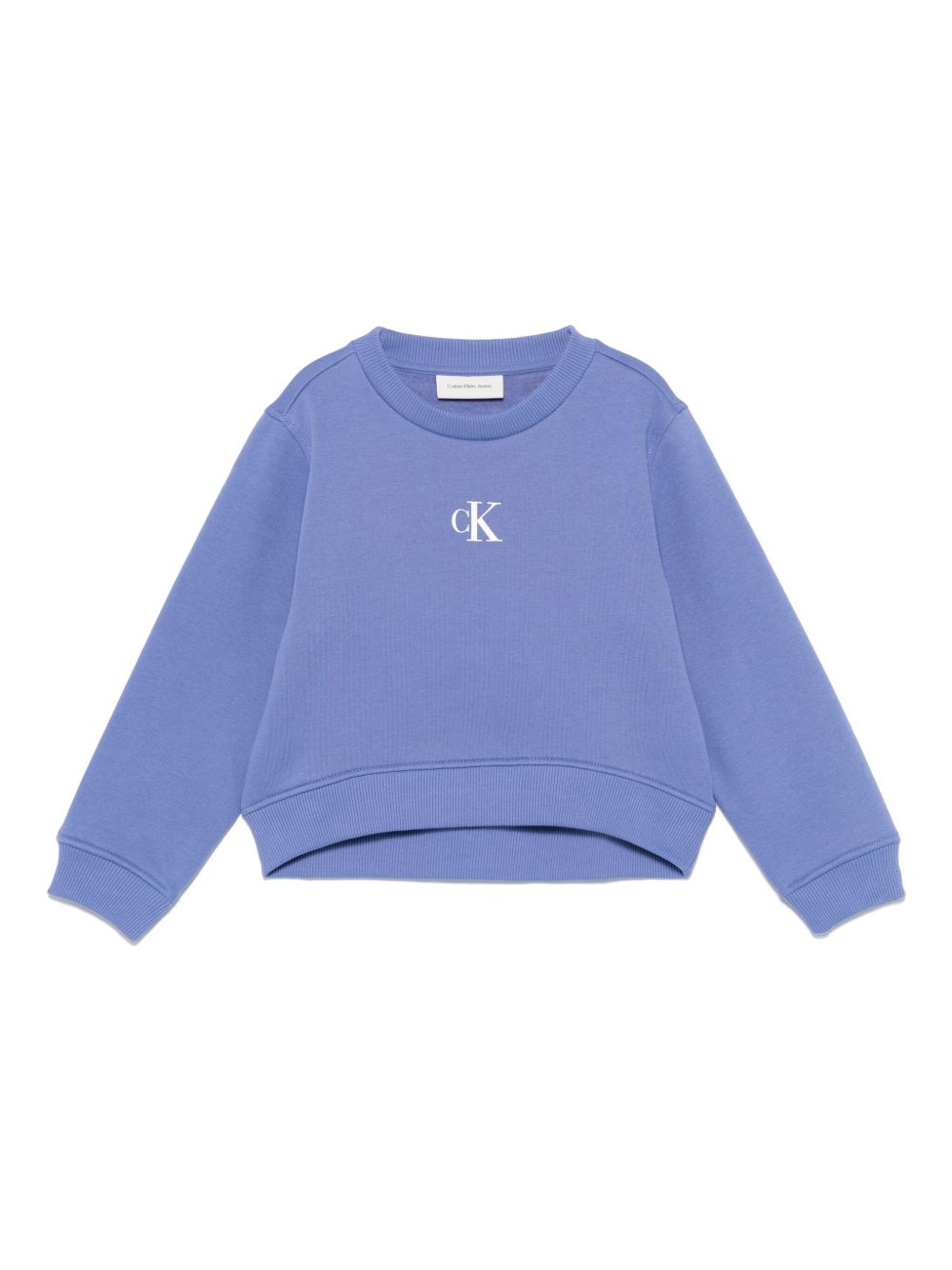 Calvin Klein Kids logo印花卫衣 - 紫色