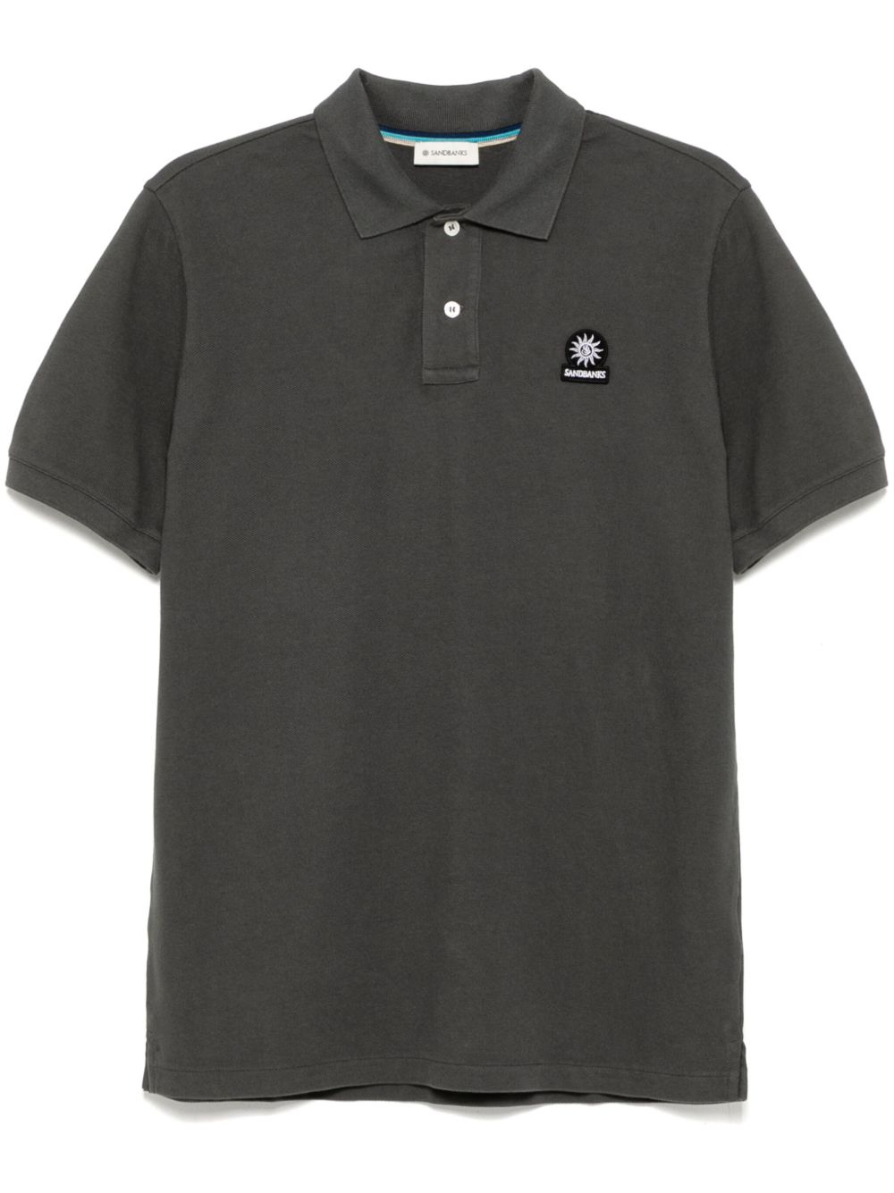SANDBANKS logo徽章polo衫 - 灰色