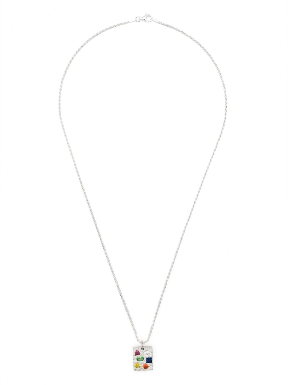 Bleue Burnham Cottage Rose Garden Pendant 项链 - 银色