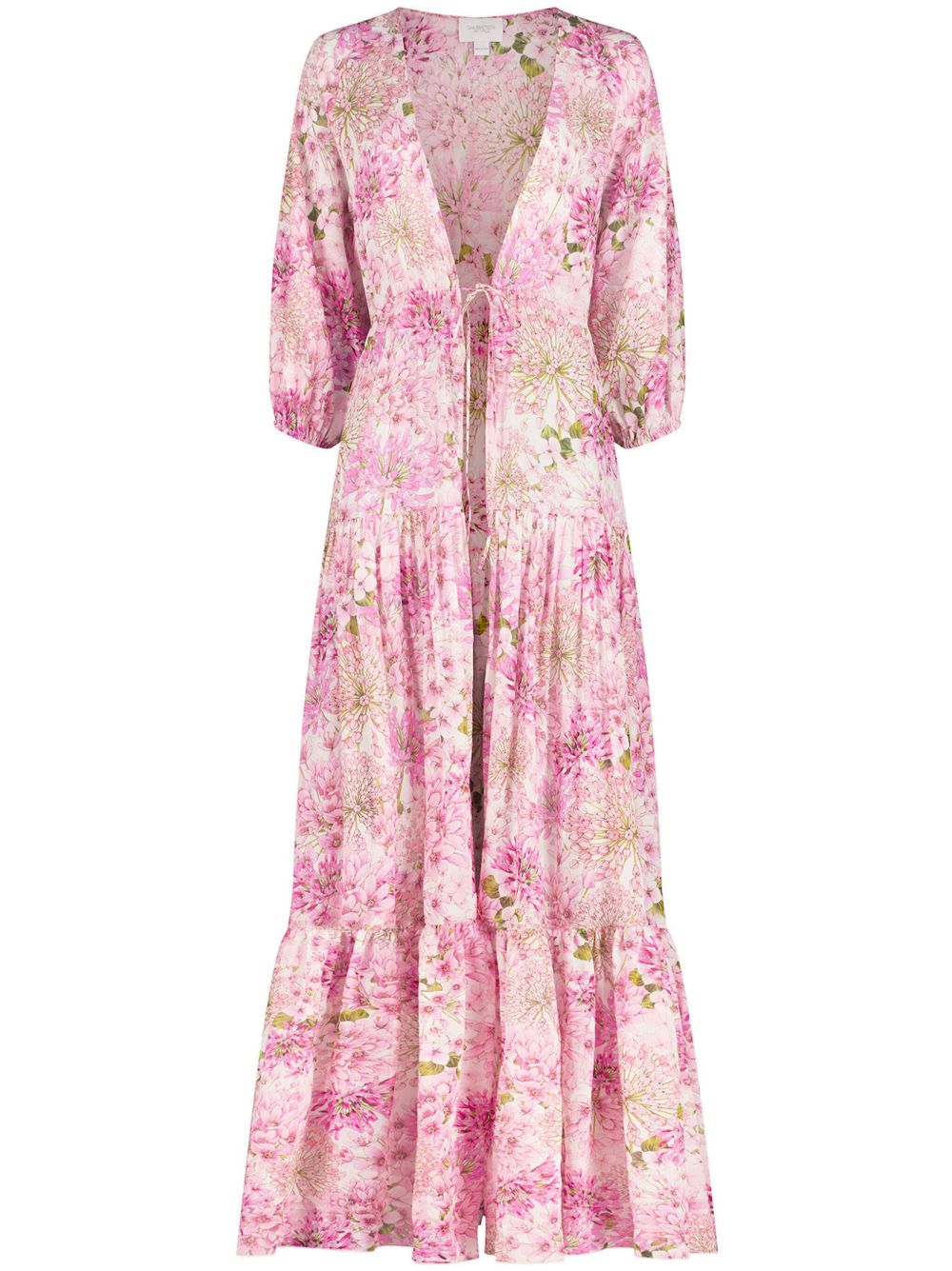 Giambattista Valli Saint-Rémy 超长罩衫式连衣裙 - 粉色