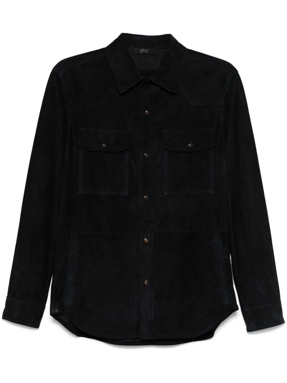 Brioni Western 衬衫 - 蓝色
