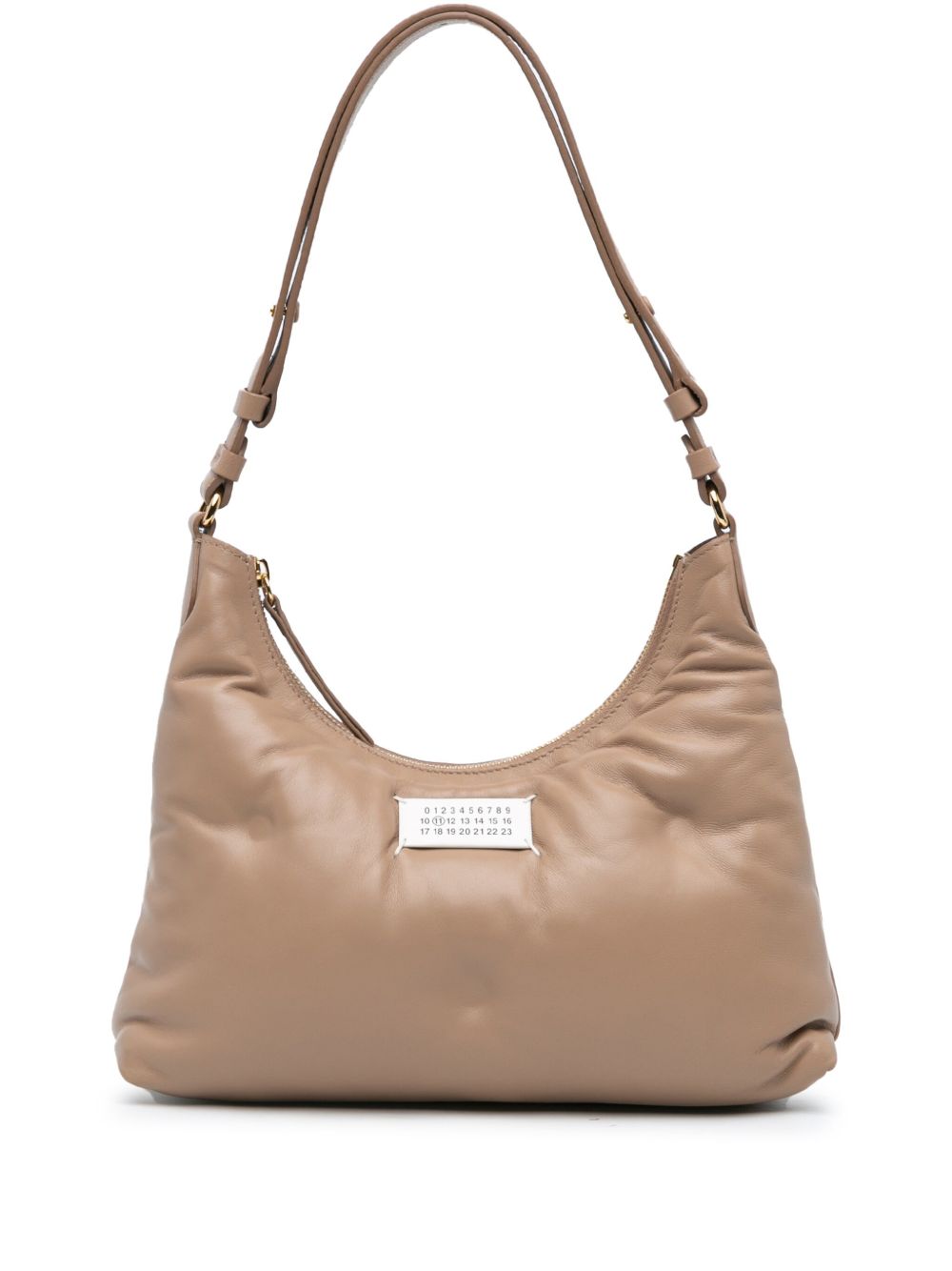 Maison Martin Margiela Pre-Owned Glam Slam Hobo 小号小羊皮单肩包（2024年典藏款） - 褐色