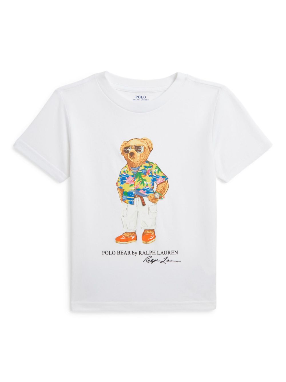 POLO RALPH LAUREN KIDS Polo Bear 棉T恤 - 白色