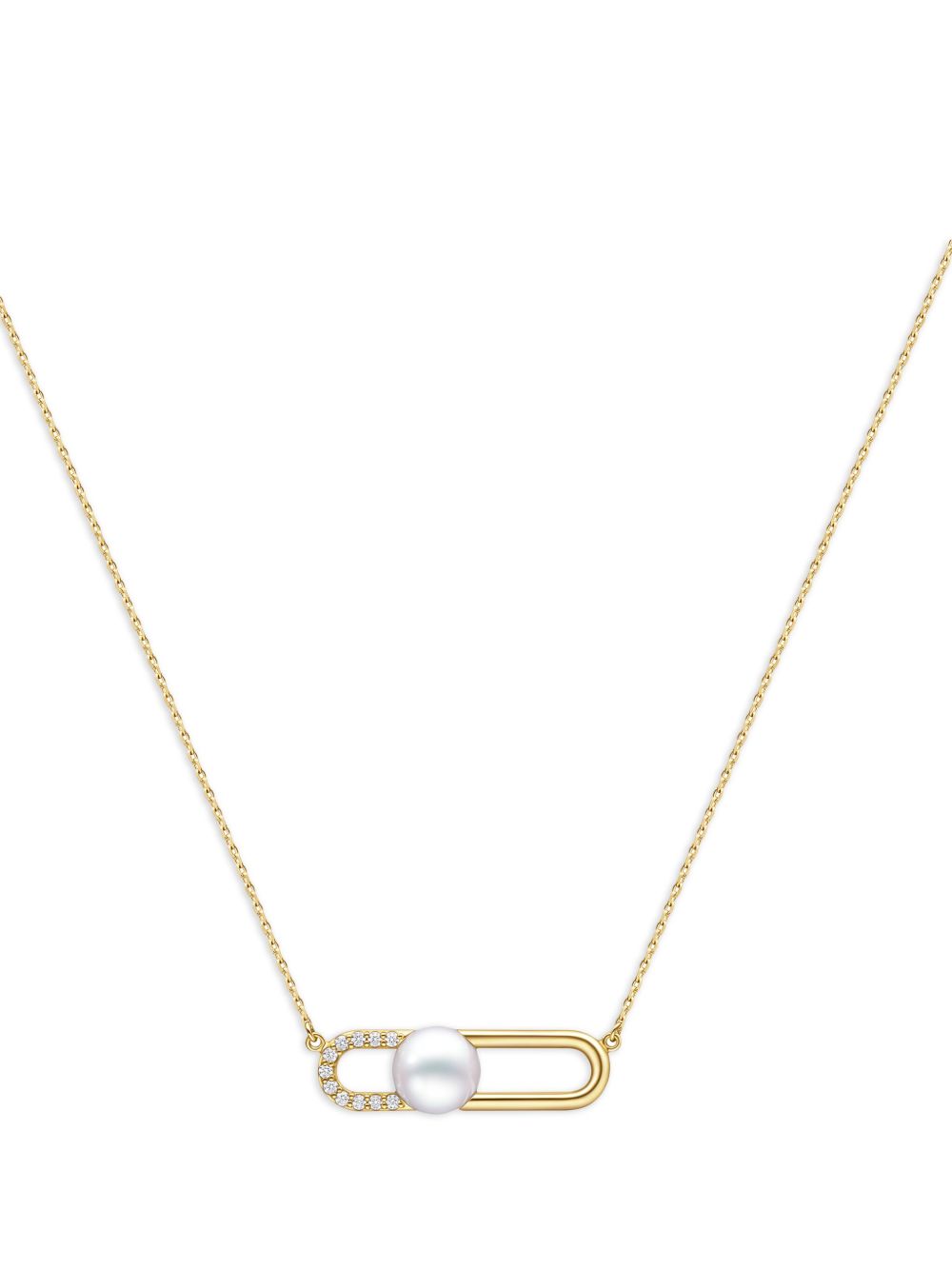 TASAKI 18K黄金 Collection Line Fine Link 珍珠项链 - 金色