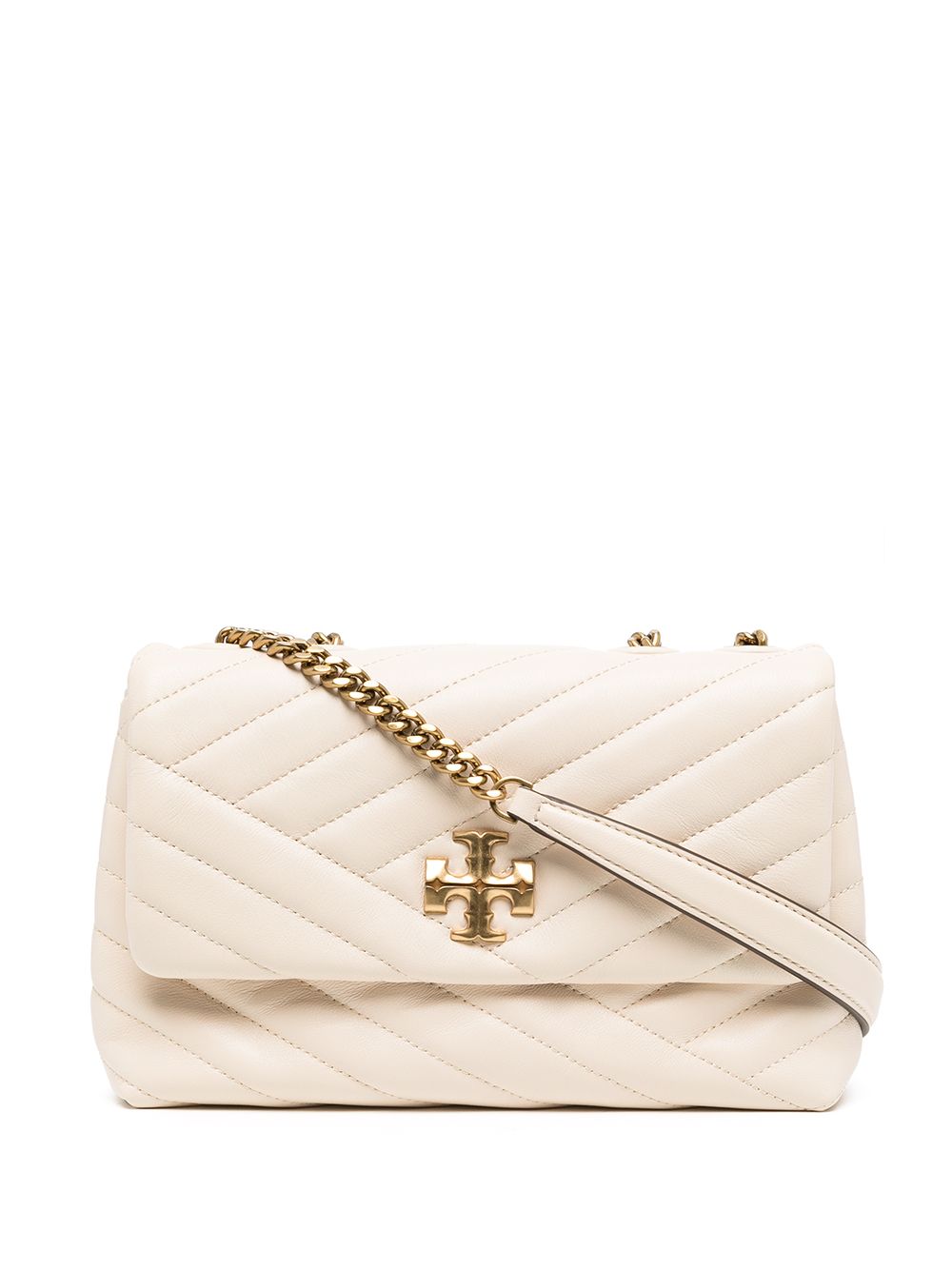 Tory Burch Kira Chevron Convertible 小号单肩包 - 中性色