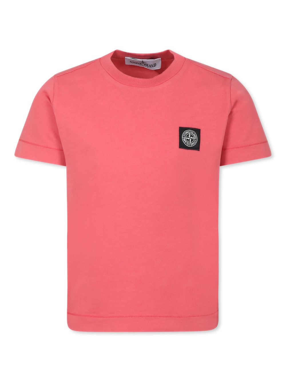 Stone Island Junior Compass 图案T恤 - 粉色