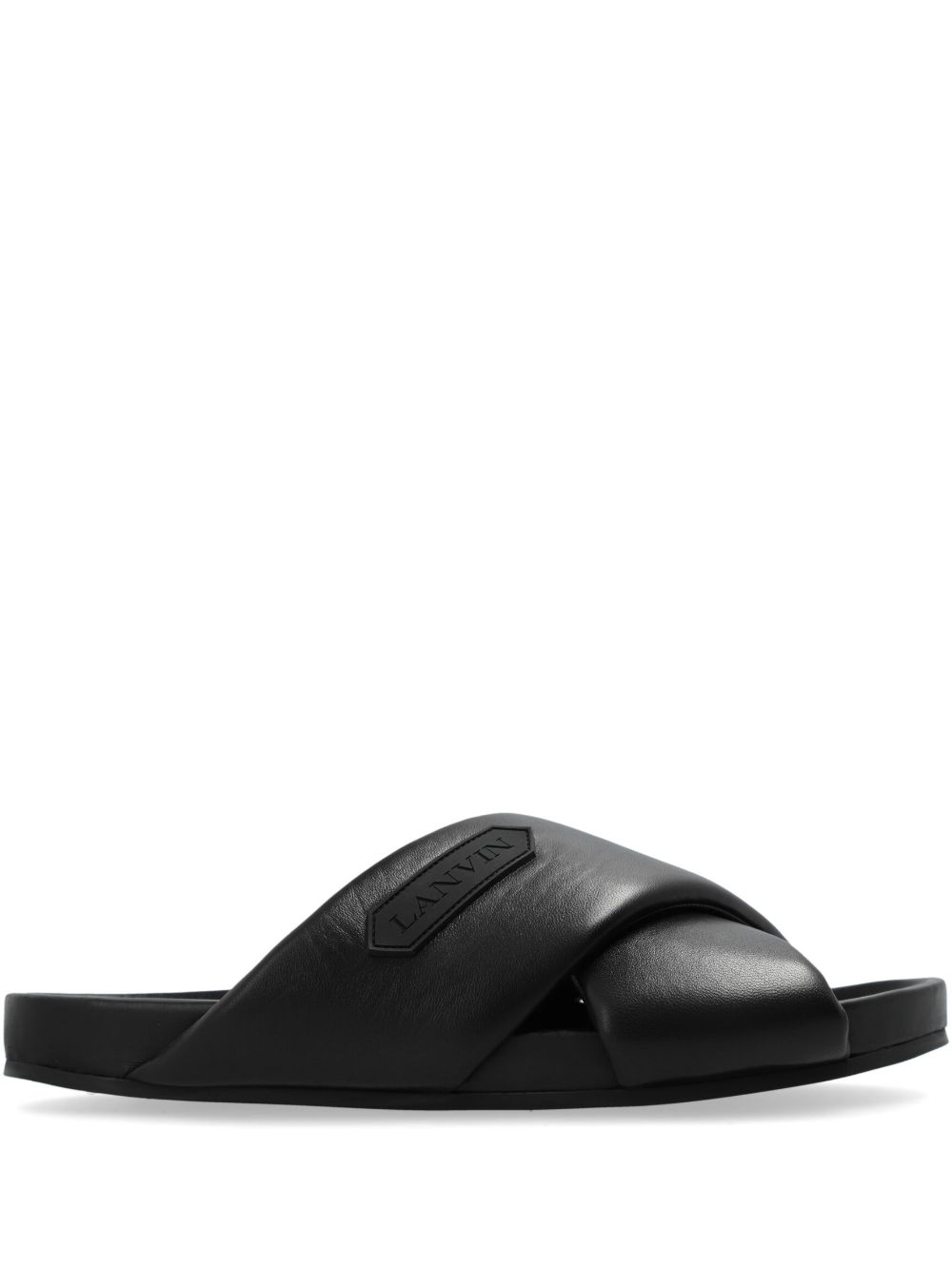 Lanvin Tinkle 皮质凉鞋 - 黑色