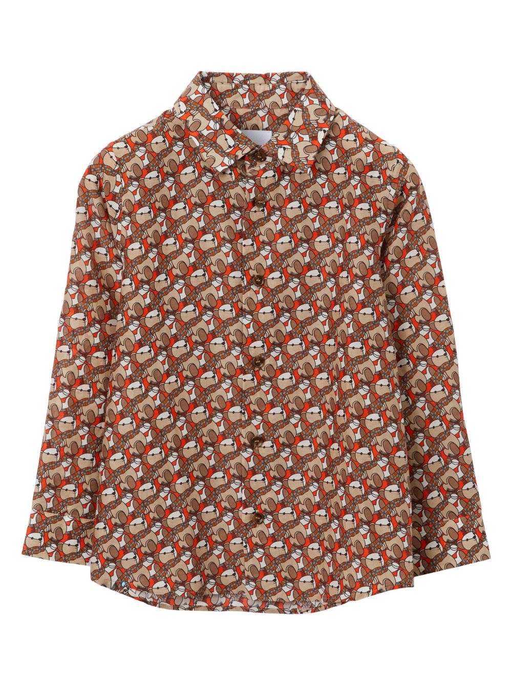 Burberry Kids Thomas Bear 印花短裤 - 中性色