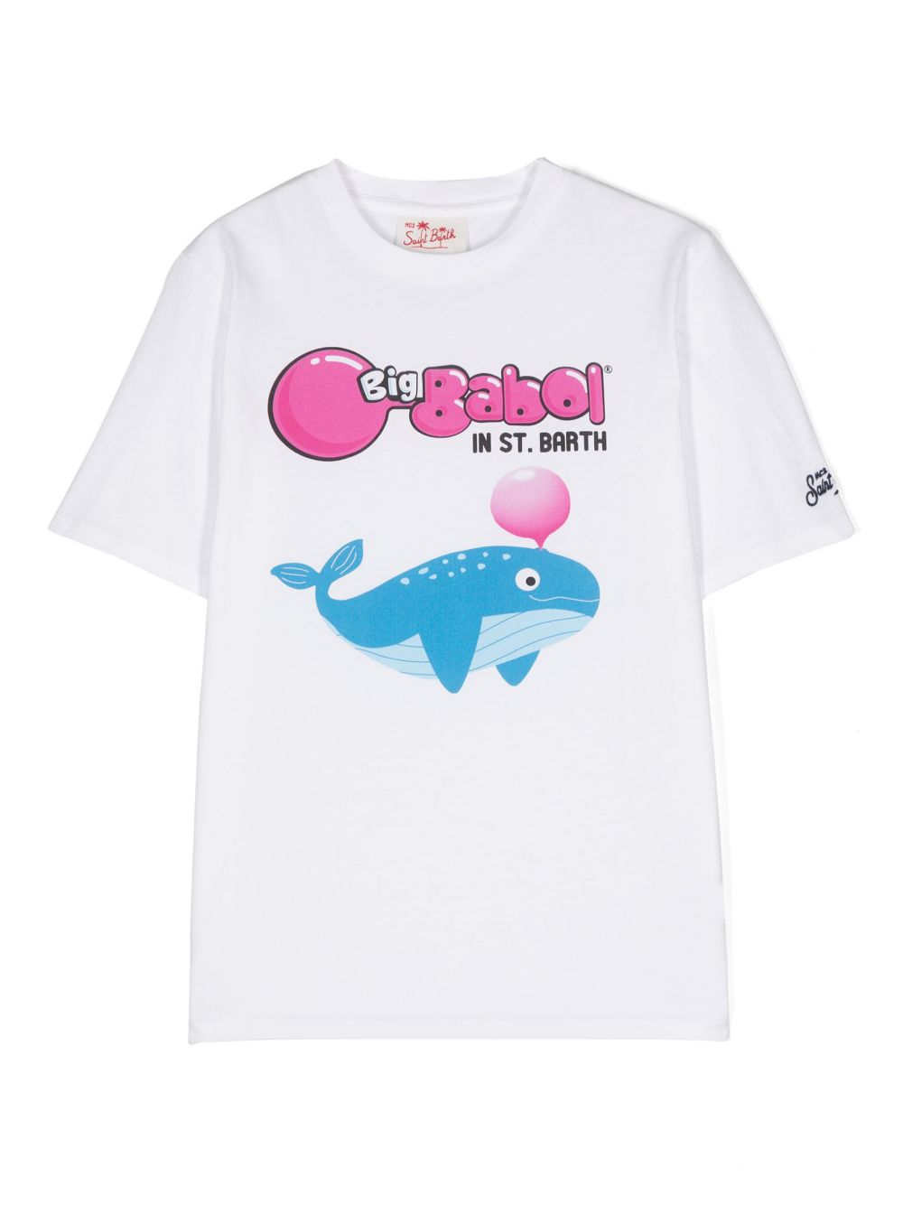 MC2 Saint Barth Kids x Big Babol 鲸鱼印花T恤 - 白色