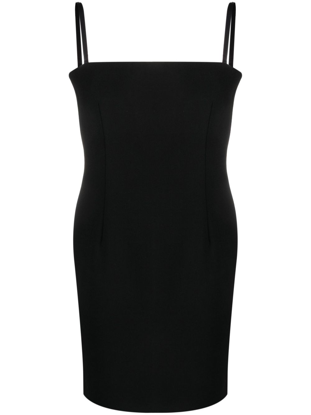 Sportmax Jokey 方领迷你连衣裙 - 黑色