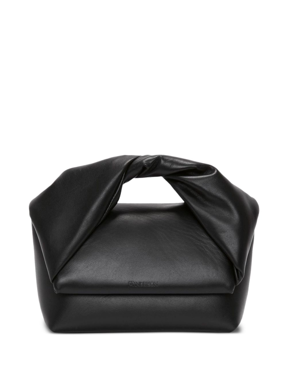 JW Anderson Twister 皮质中号手提包 - 黑色