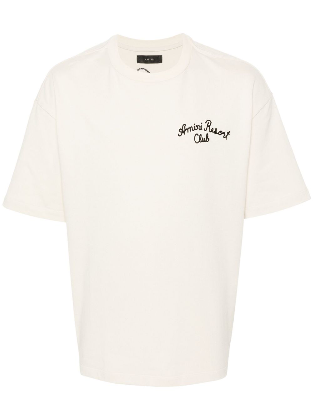 AMIRI logo刺绣棉T恤 - 中性色