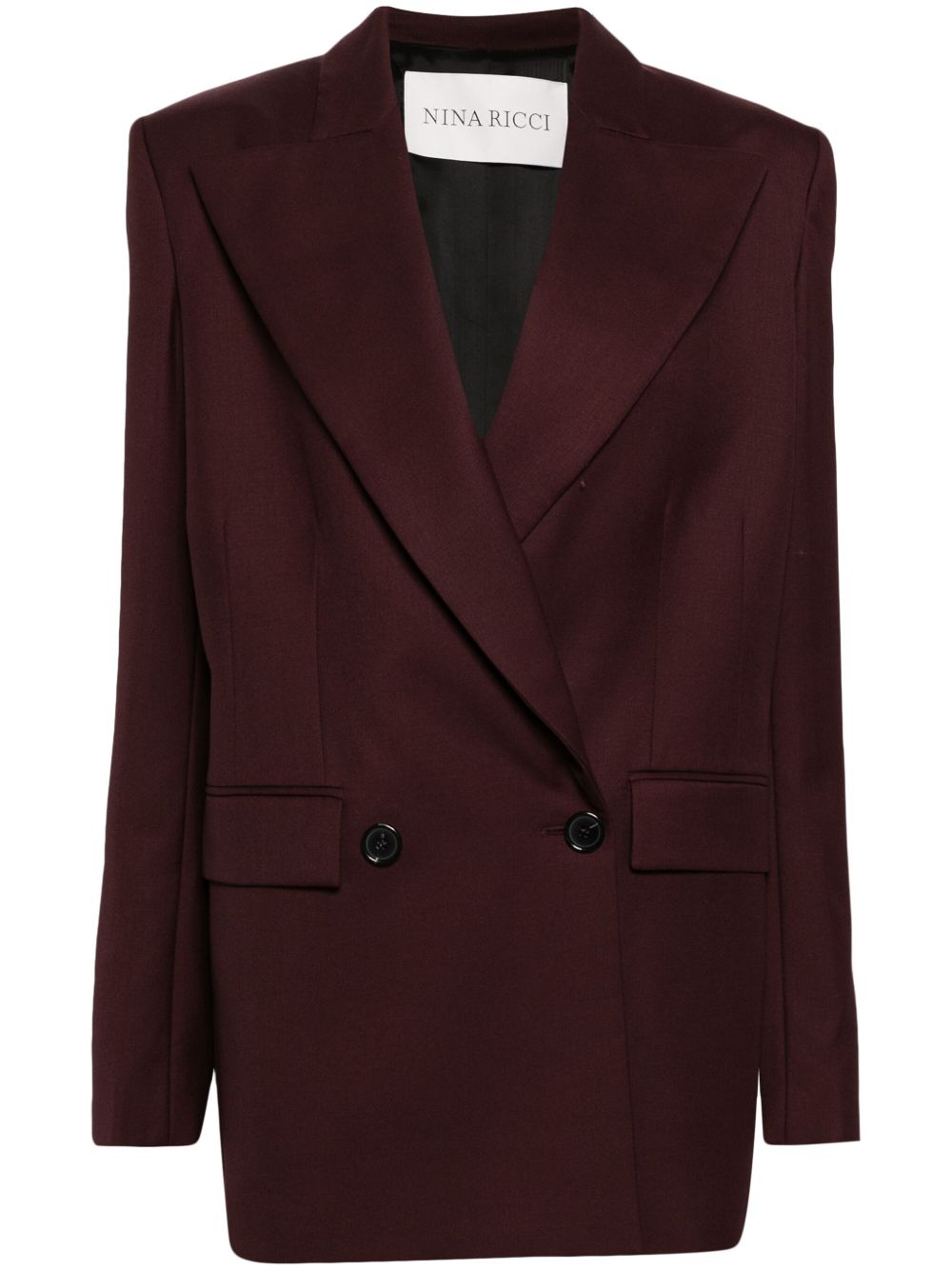 Nina Ricci Gabardine 西装夹克 - 红色