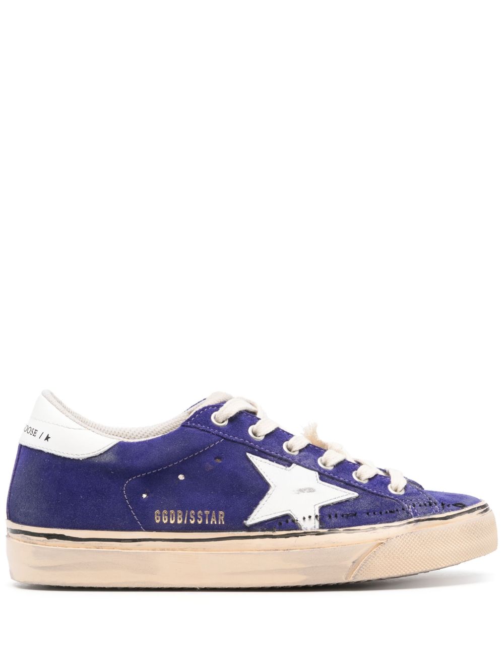 Golden Goose Super-Star 仿旧运动鞋 - 紫色