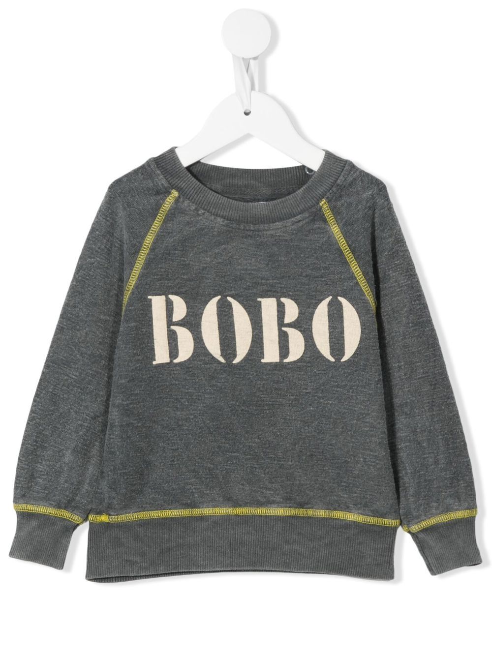 Bobo Choses logo印花毛衣 - 灰色