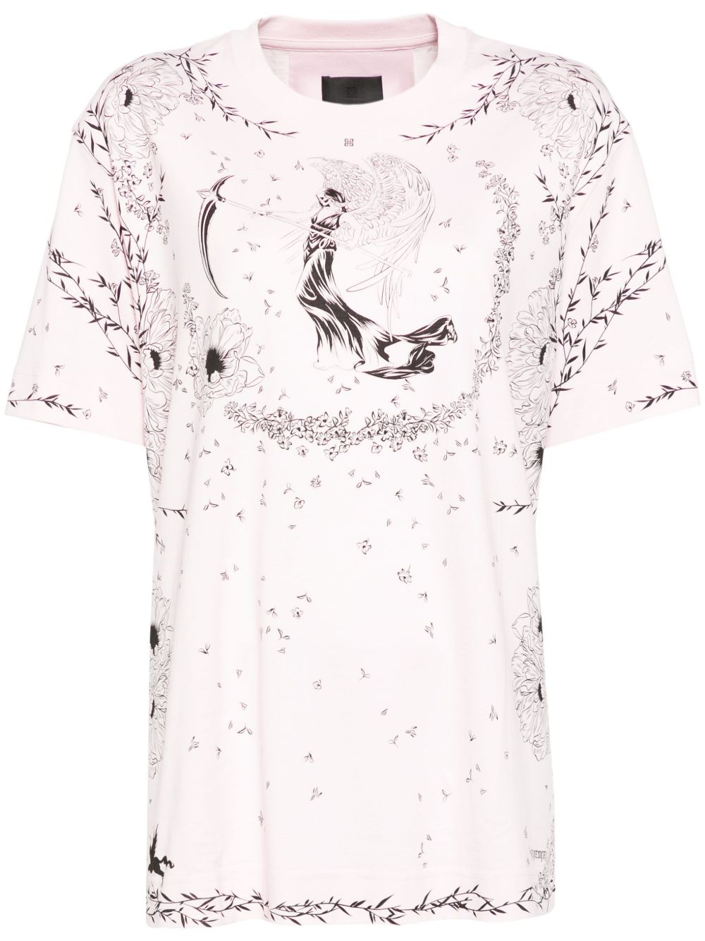 Givenchy 图案印花T恤 - 粉色