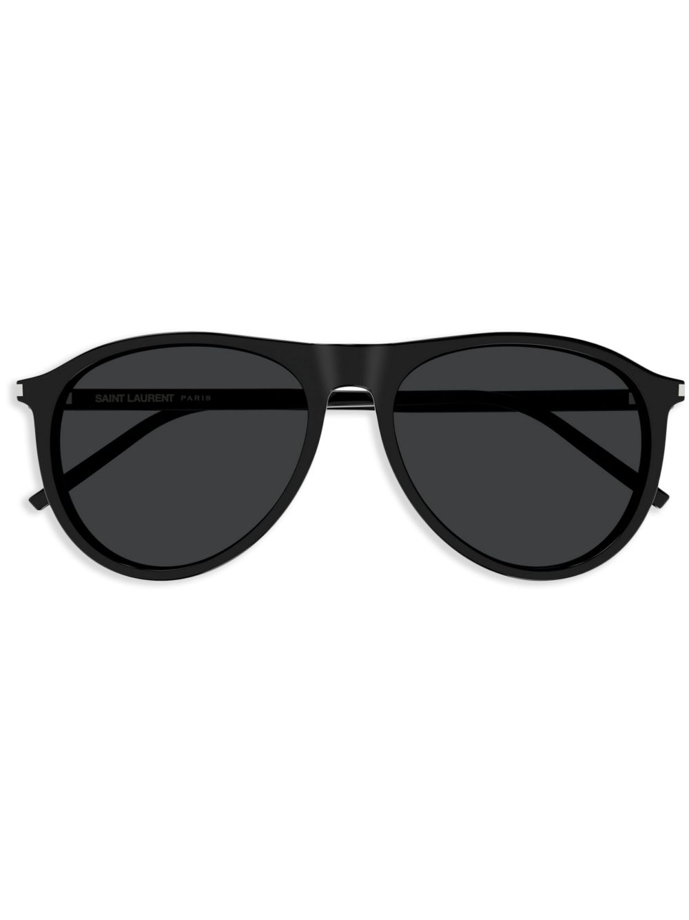 Saint Laurent Eyewear 飞行员镜框太阳眼镜 - 黑色