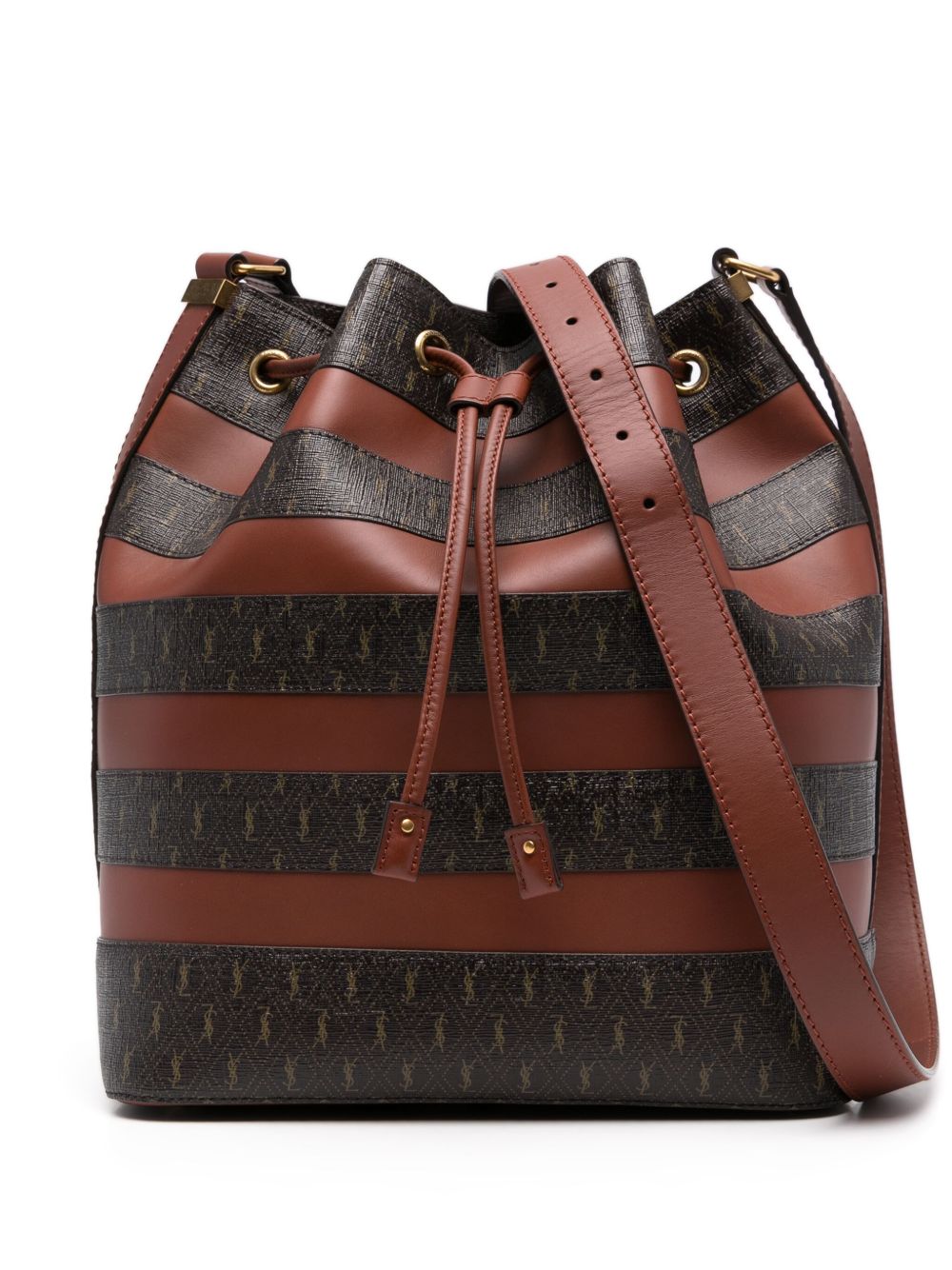 Saint Laurent Le Monogramme 水桶包 - 褐色