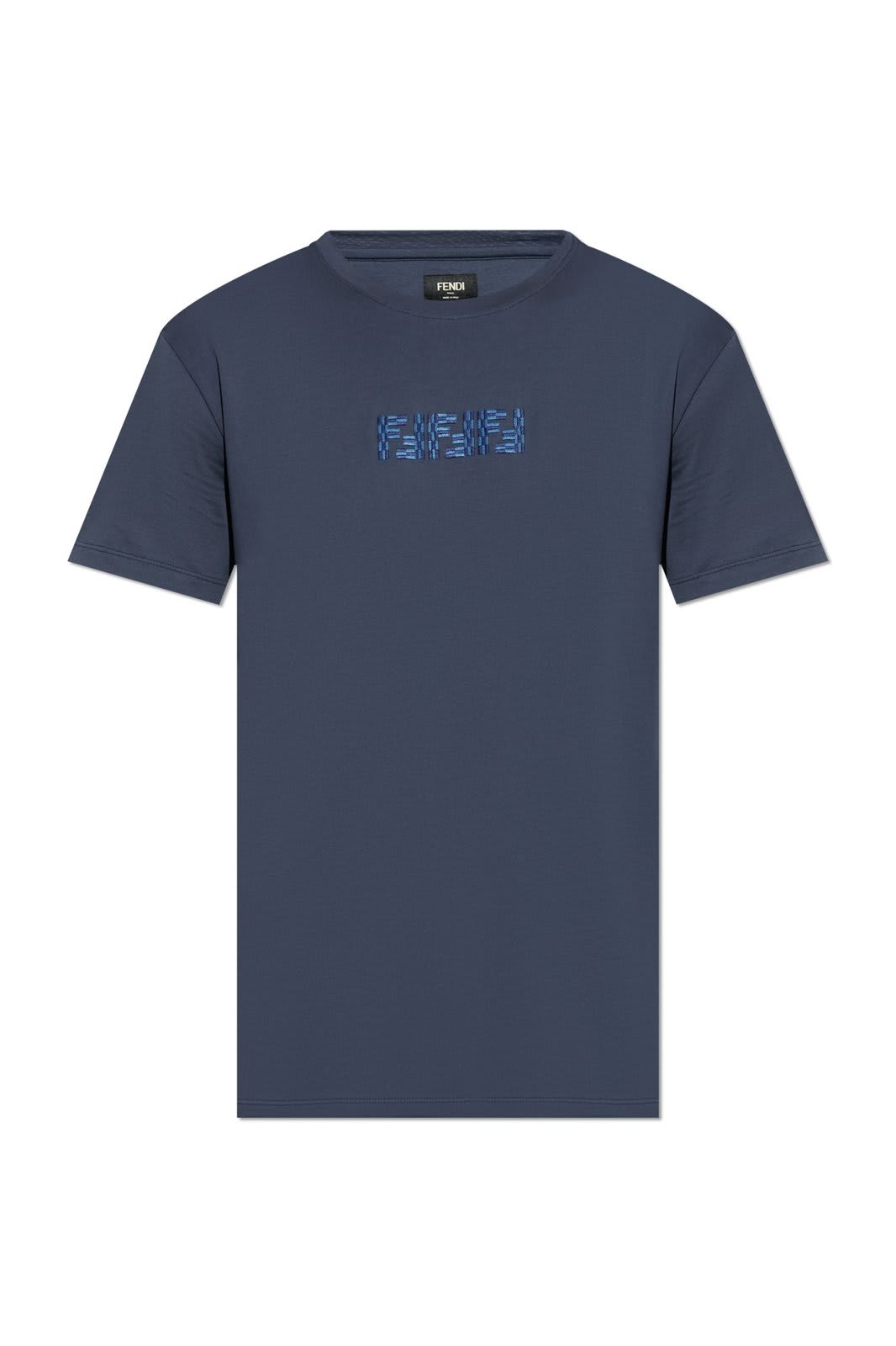 Fendi Logo Embroidered Short-sleeved T-shirt