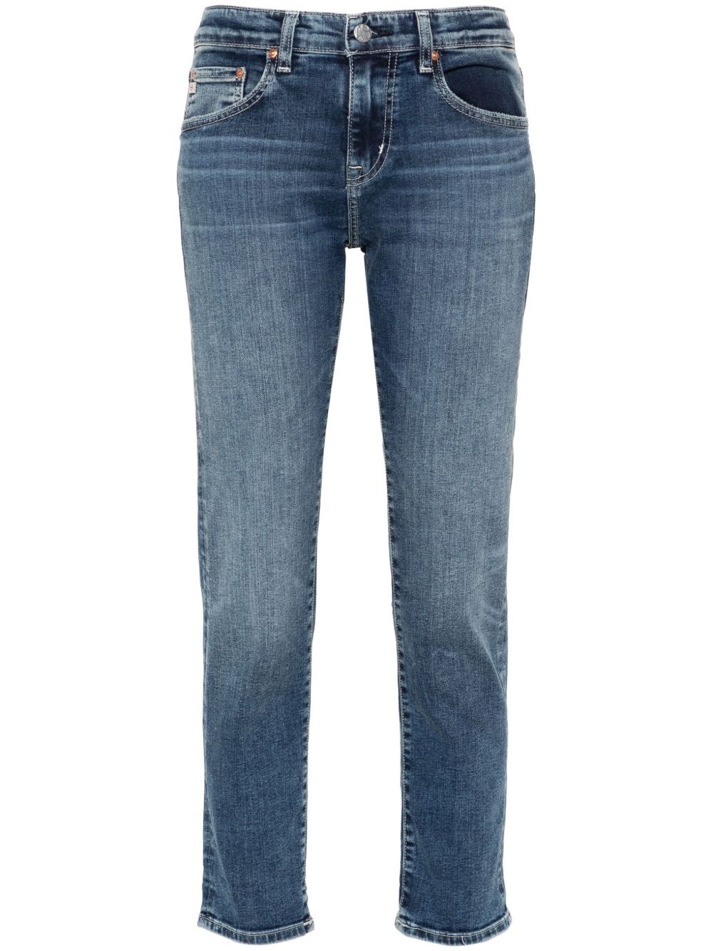 AG Jeans Ex-Boyfriend Slim 中腰牛仔裤 - 蓝色