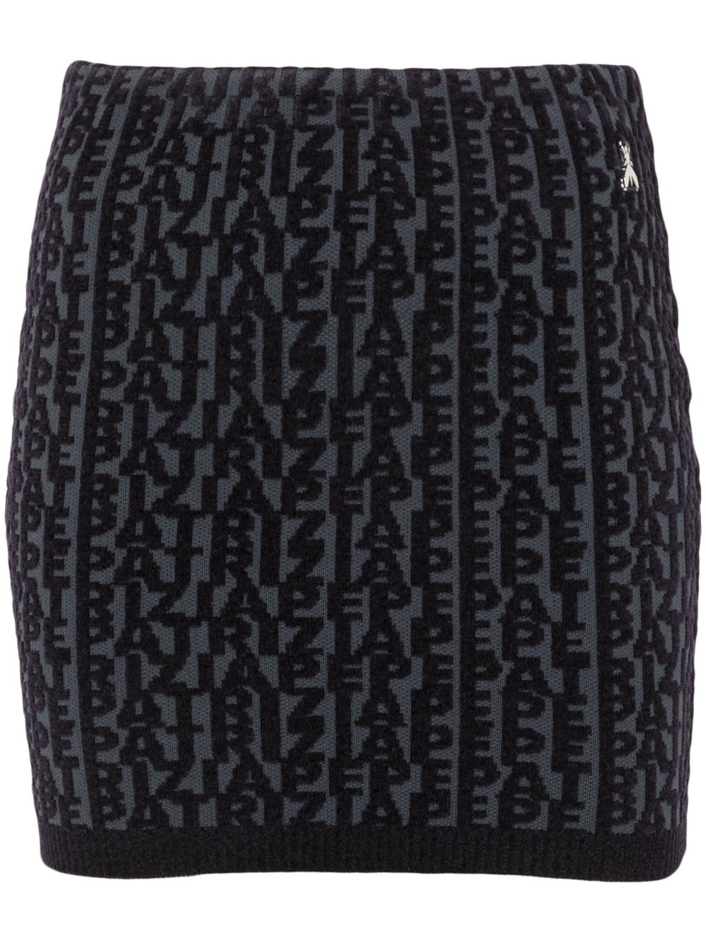 Patrizia Pepe logo提花迷你半身裙 - 蓝色
