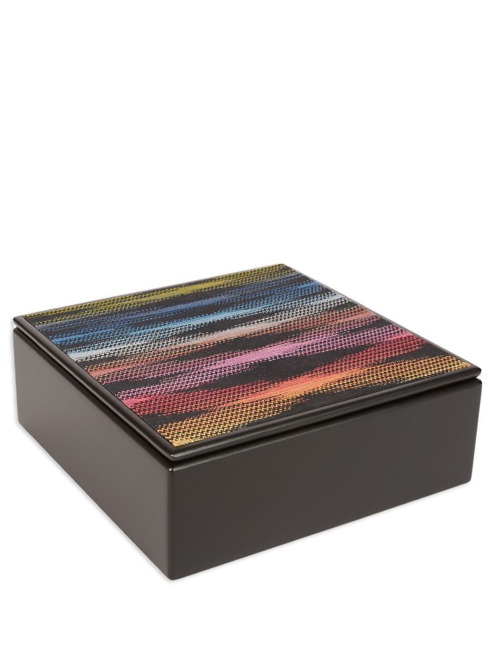 Missoni Home Stoccarda Z字形图案饰品盒 - 黑色