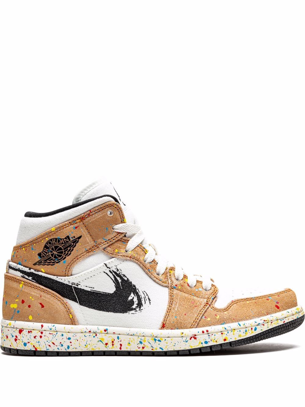 Jordan "Air Jordan 1 Mid ""Brushstroke"" 运动鞋" - 褐色
