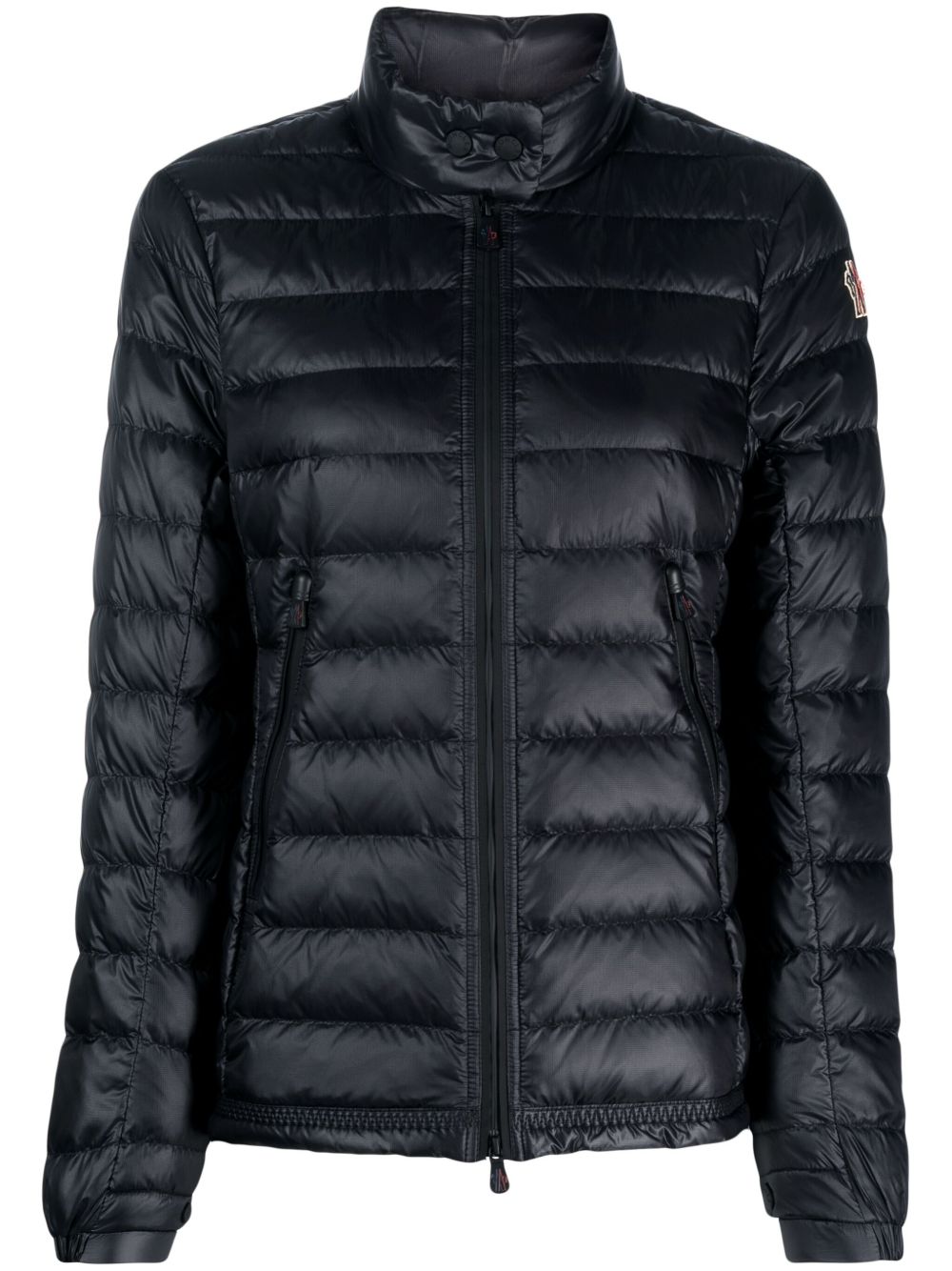 Moncler Grenoble 高领填充夹克 - 黑色