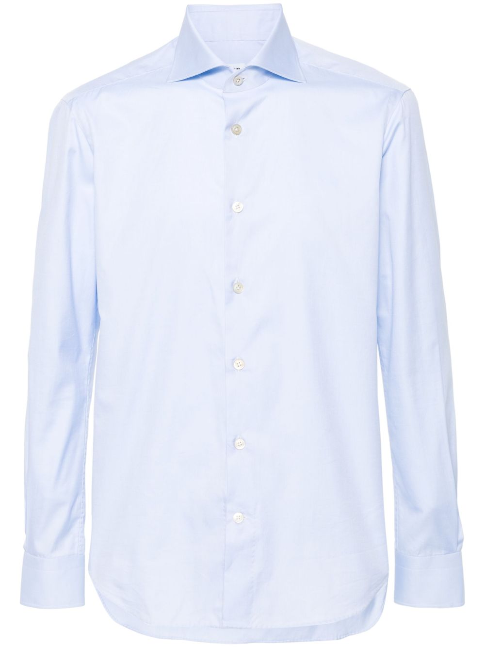 Kiton 经典棉衬衫 - 蓝色
