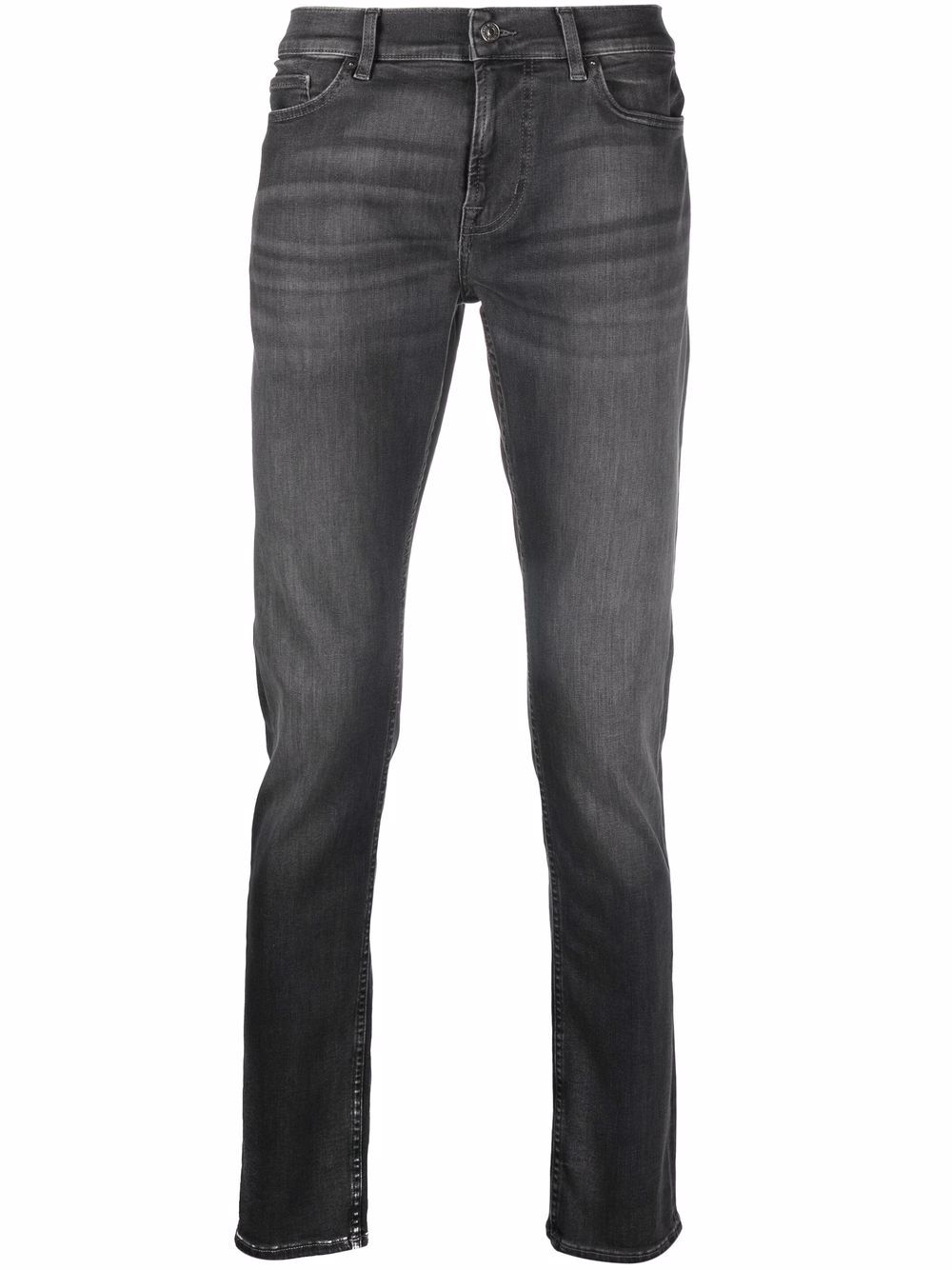 7 For All Mankind 低腰修身牛仔裤 - 灰色
