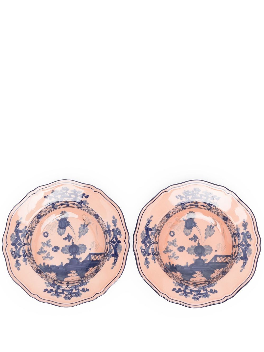 GINORI 1735 Oriente Italiano Cipria 套装（两件装） - 粉色