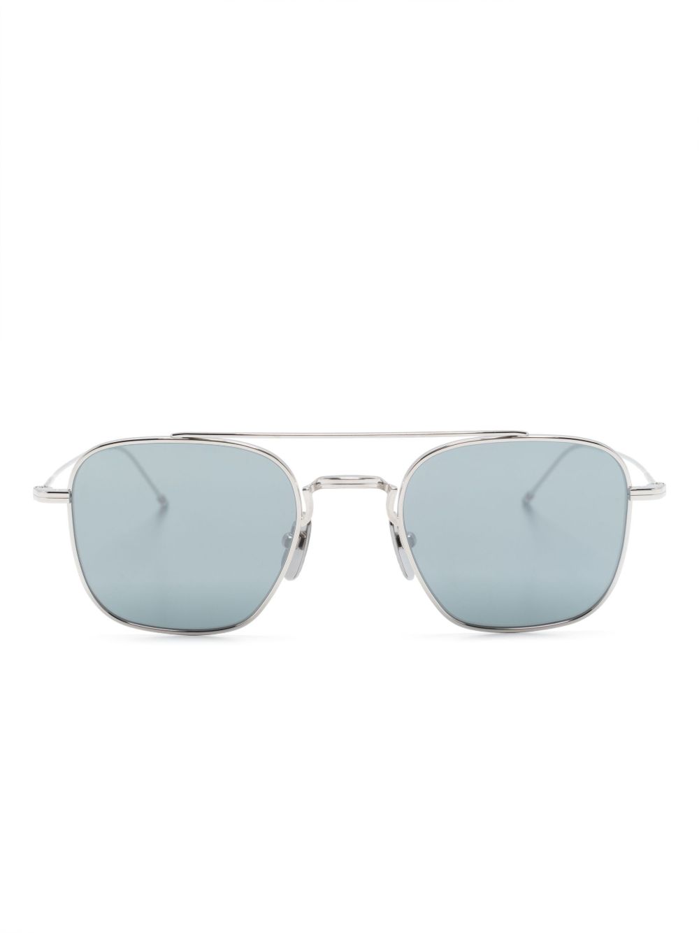 Thom Browne Eyewear 有色镜片飞行员太阳眼镜 - 灰色