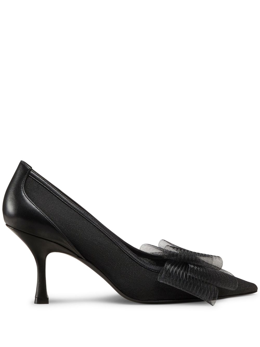 Stuart Weitzman Blushing Bow 中跟鞋（7.5厘米） - 黑色