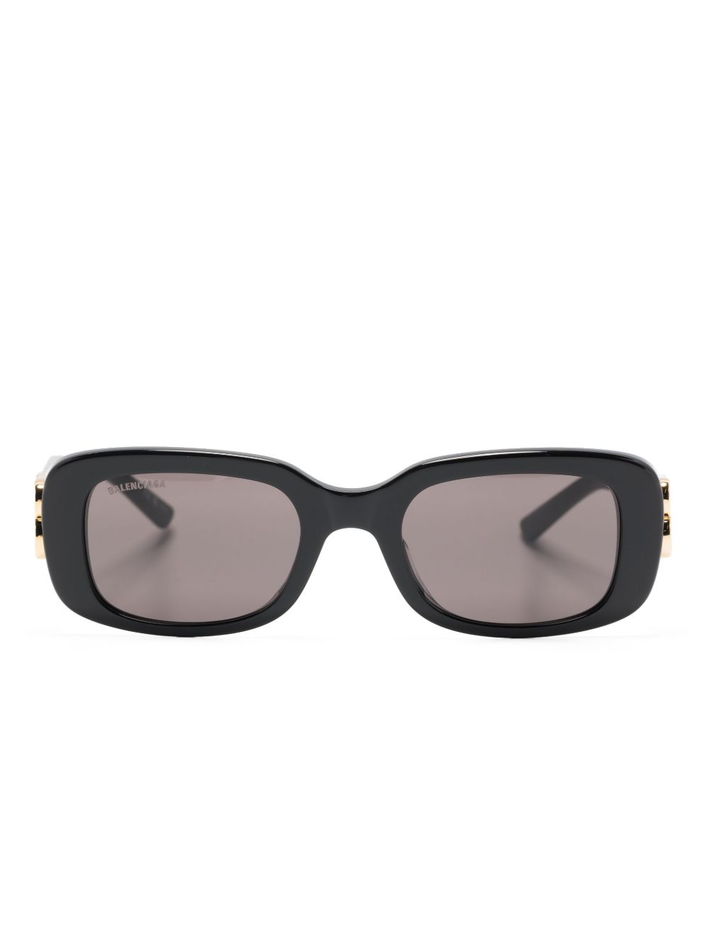 Balenciaga Eyewear Dynasty 长方形镜框太阳眼镜 - 黑色
