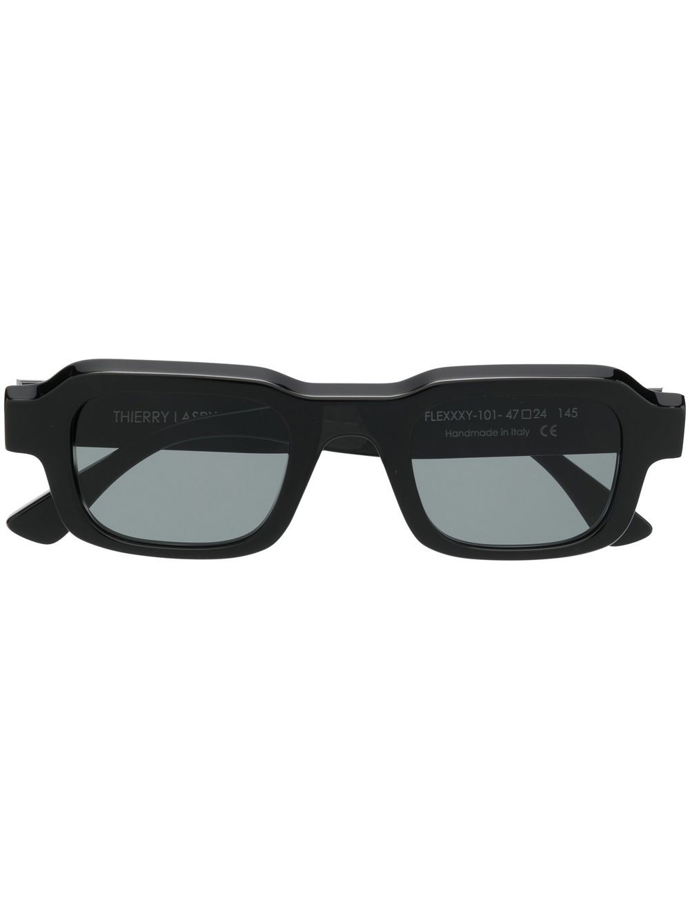 Thierry Lasry Flexxxy 长方形镜框太阳眼镜 - 黑色