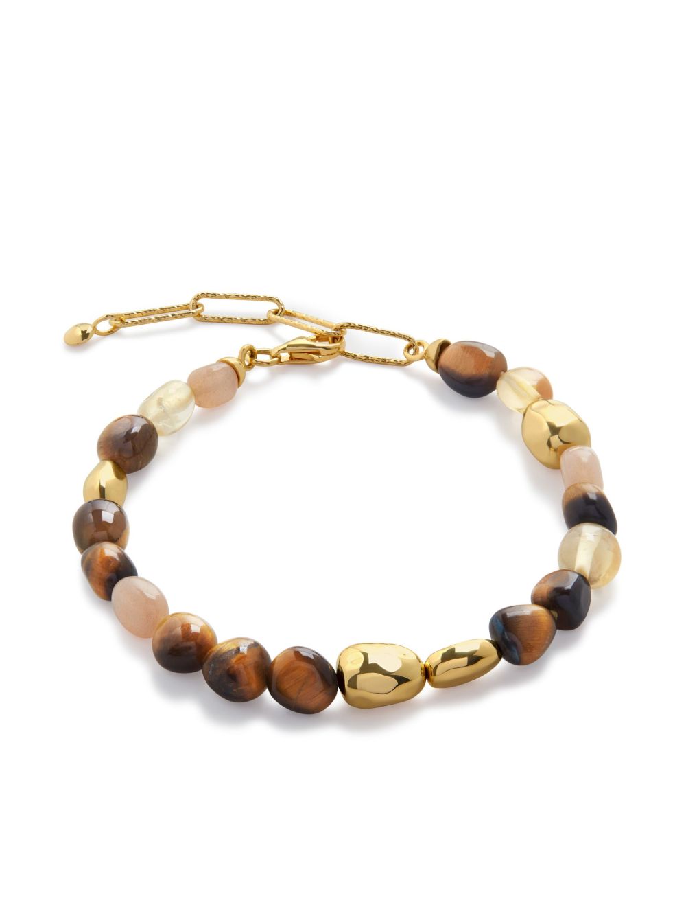 Monica Vinader Rio Neutral Gemstone 珠饰手链 - 金色
