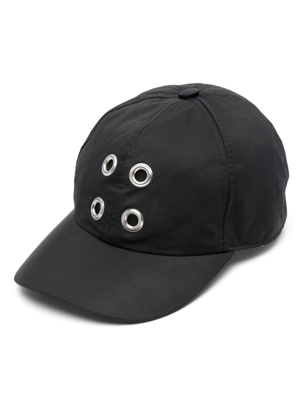 Rick Owens DRKSHDW 金属孔眼棒球帽 - 黑色