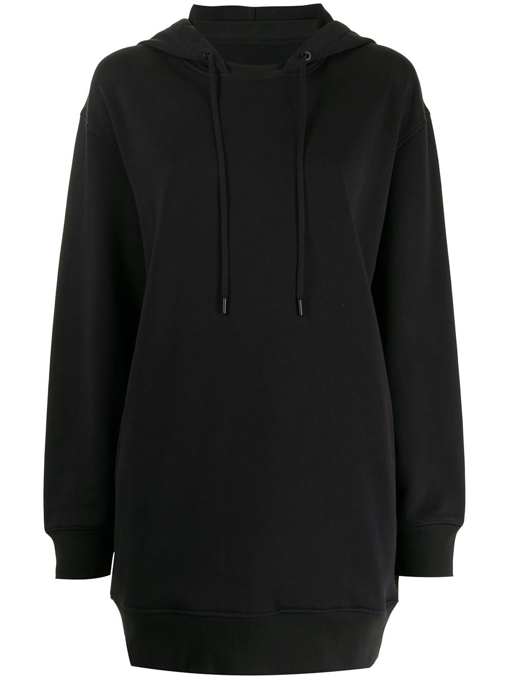3.1 Phillip Lim LIVE-IN TERRY 卫衣式连衣裙 - 黑色