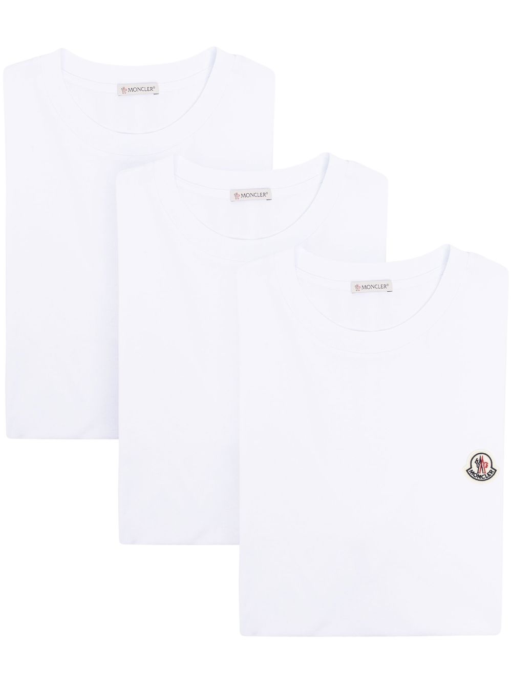 Moncler 标贴短袖T恤 - 白色