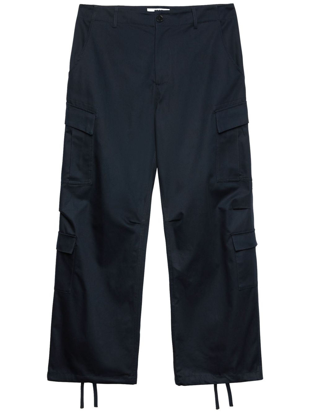 MSGM 直筒棉工装裤 - 蓝色