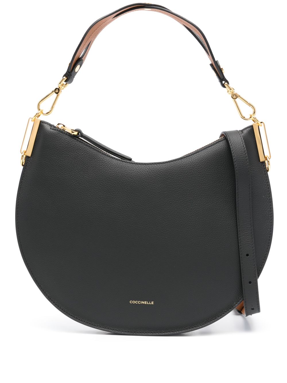 Coccinelle Sunup 中号单肩包 - 黑色