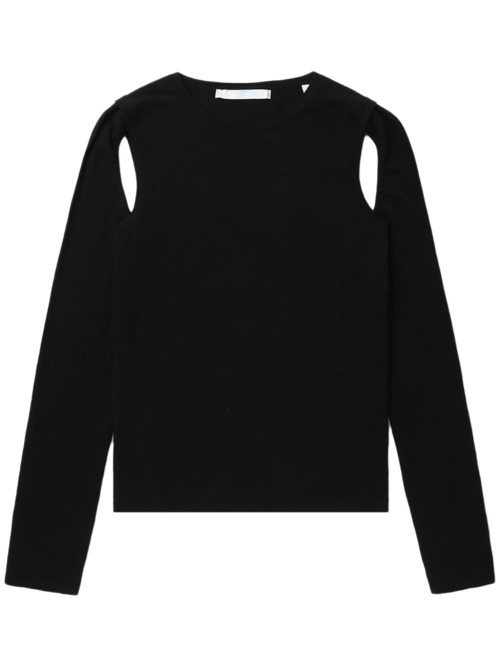 Helmut Lang 镂空密织毛衣 - 黑色